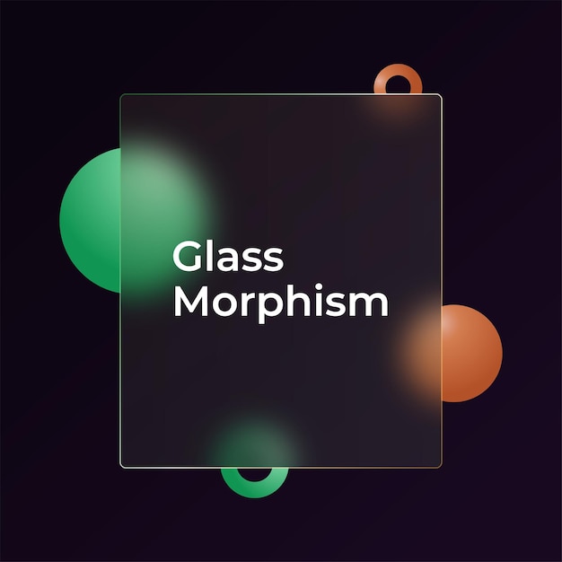 realistic gradient glassmorphism effect background