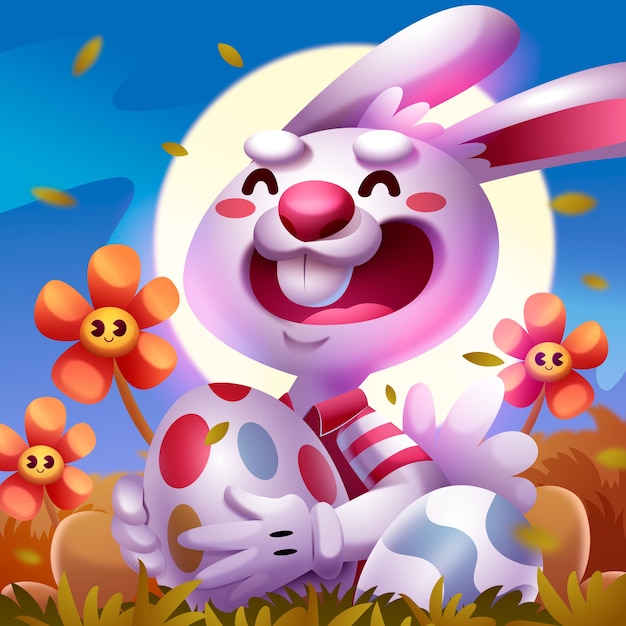 realistic illustration for easter celebration