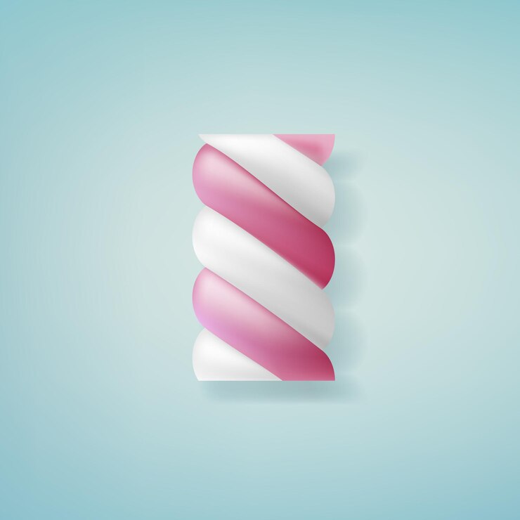 Vektör realistic marshmallow candy