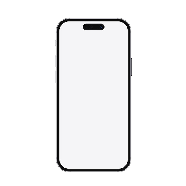 Realistic new version phone mockup for any project