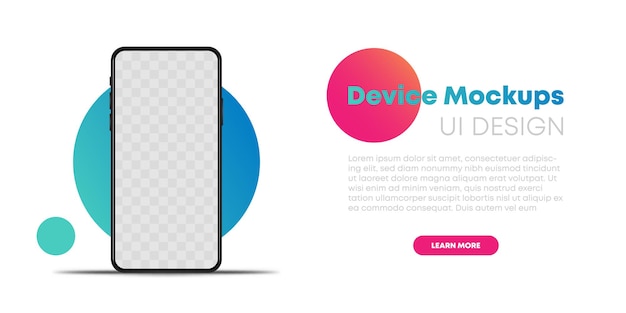 Realistic phone on blank background vector eps10. Smartphone Mockup mobile phones