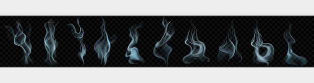 Realistic smoke or steam concept