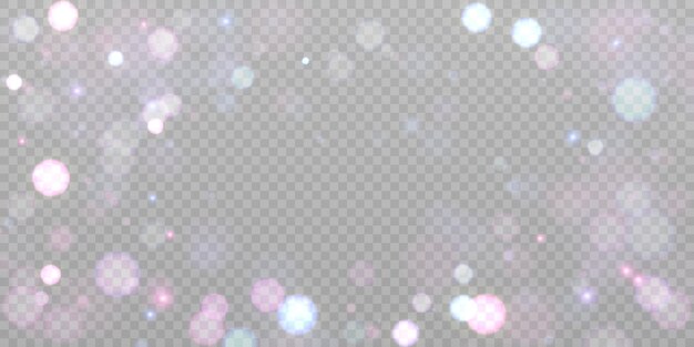 Realistic soap bubbles with iridescent reflection and highlights On a transparent background