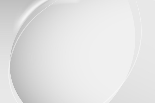 Realistic Solid White Gray Background Template