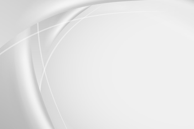 Realistic Solid White Gray Background Template