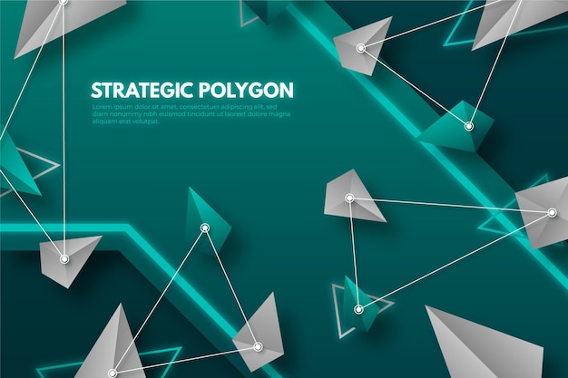 Realistisk polygonal bakgrund