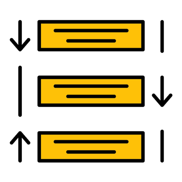 Rearrange Tasks Flat Illustration