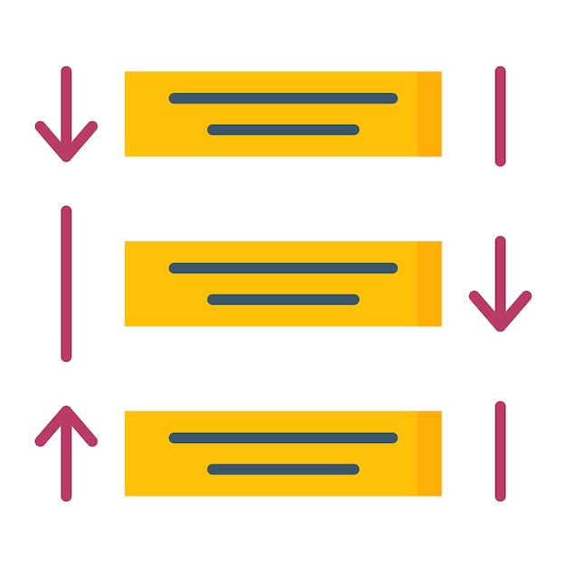 Rearrange Tasks Flat Illustration