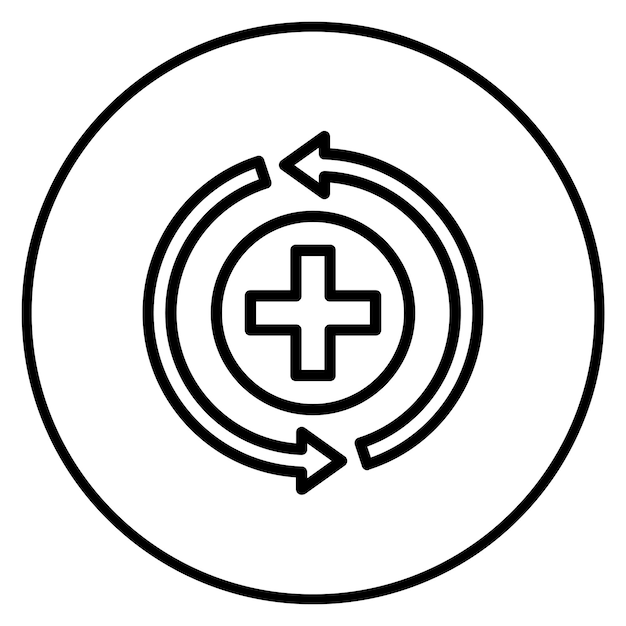 Recovery icon vector image Can be used for Skin Burns