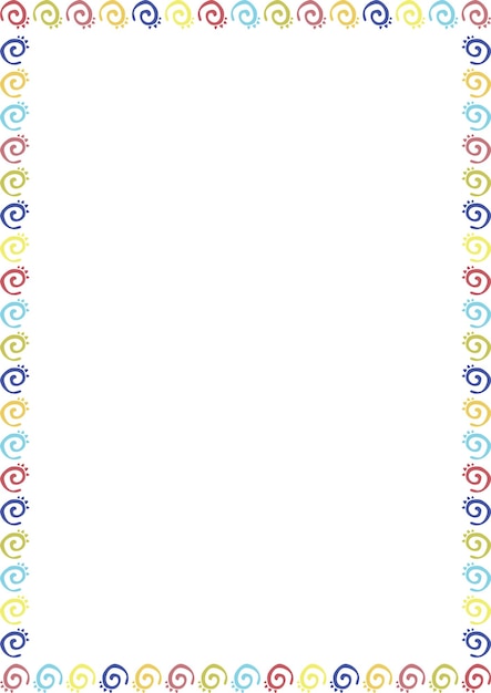 rectangle frame with doodle elements marine frame template with underwater elements decoration