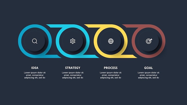 Rectangles infographic Business data visualization