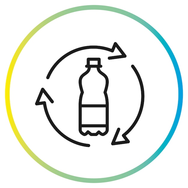 recycle plastic bottle icon