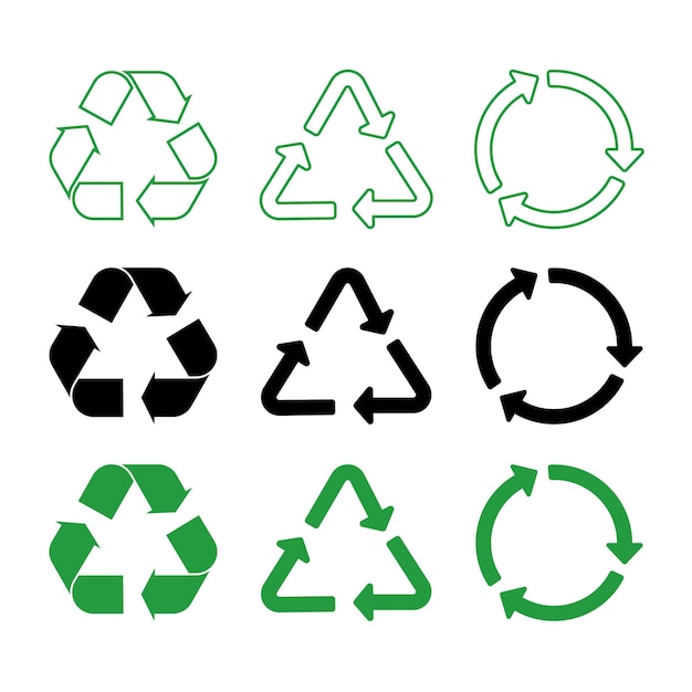 Recycle Signs Multiple Set
