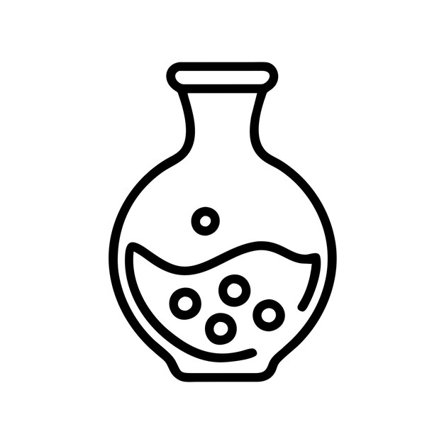 recycled glass vase vector graphics illustration EPS source file format lossless scaling icon design