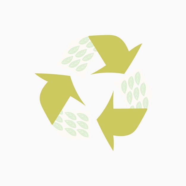 Recycling symbol illustration