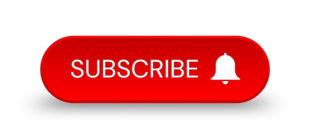 Red 3d subscribe button