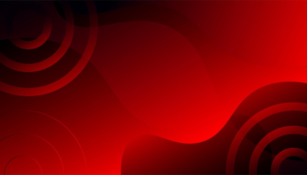 Red abstract background Dynamic shapes composition