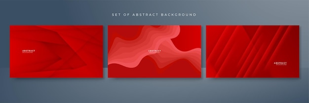 red abstract background for presentation design flyer social media cover web banner tech banner Vector abstract graphic design banner pattern presentation background web template