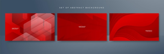 red abstract background for presentation design flyer social media cover web banner tech banner Vector abstract graphic design banner pattern presentation background web template