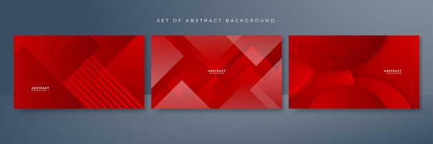 red abstract background for presentation design flyer social media cover web banner tech banner Vector abstract graphic design banner pattern presentation background web template