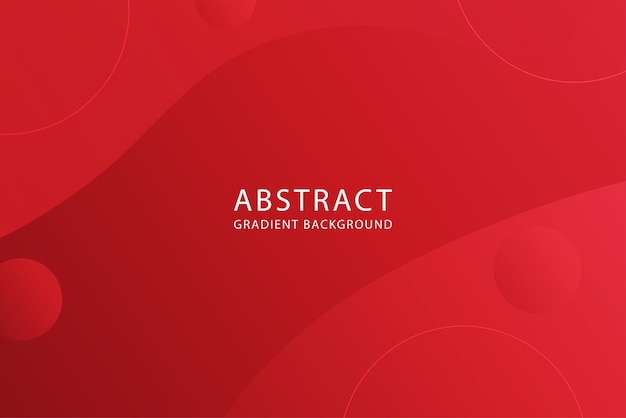 Red Abstract banner design with gradient color.