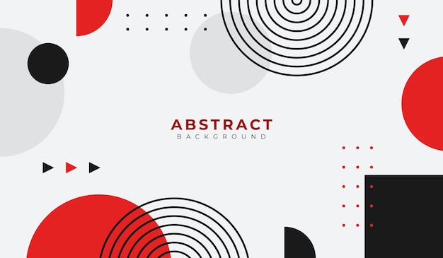 Red and black abstract geometric background vector illustration