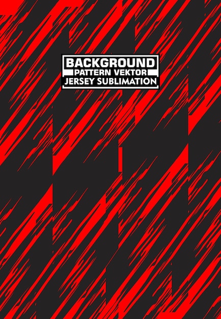 Red and Black Diagonal Stripes Jersey Sublimation Template