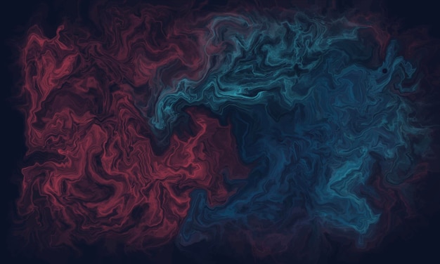 Red and blue realistic marble background