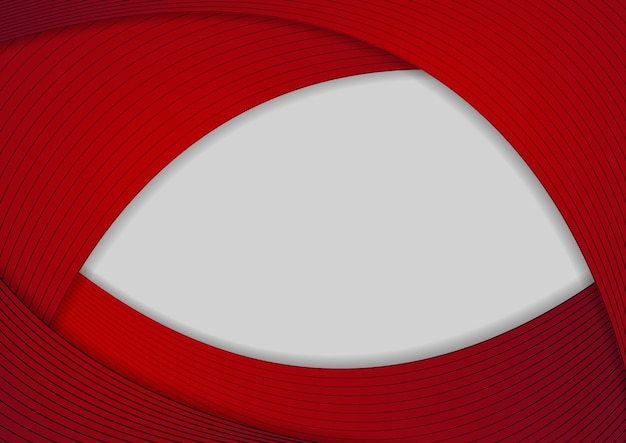 Red and grey abstract wavy background