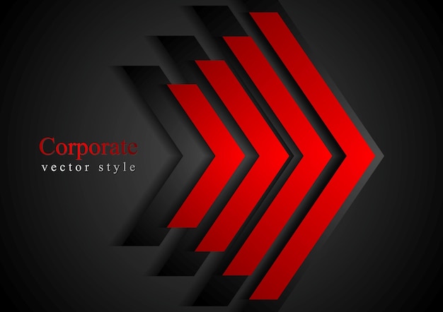 Red arrows geometry corporate background