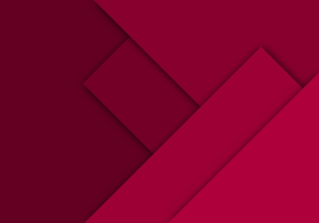 red background geometric overlap layer paper cut on dark with space design