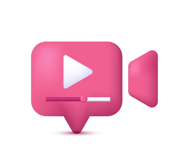 red channels icon 3d rendering white isolated on vector