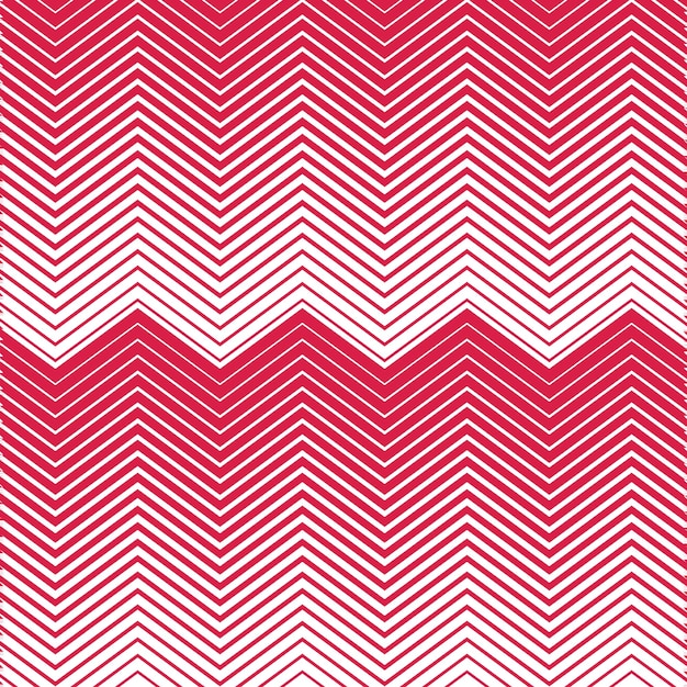 Red Chevron Zigzag Pattern