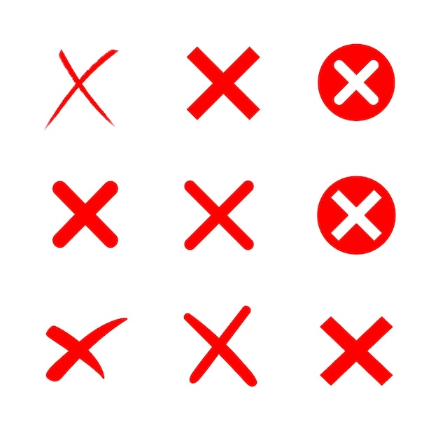 Red Cross Marks Set