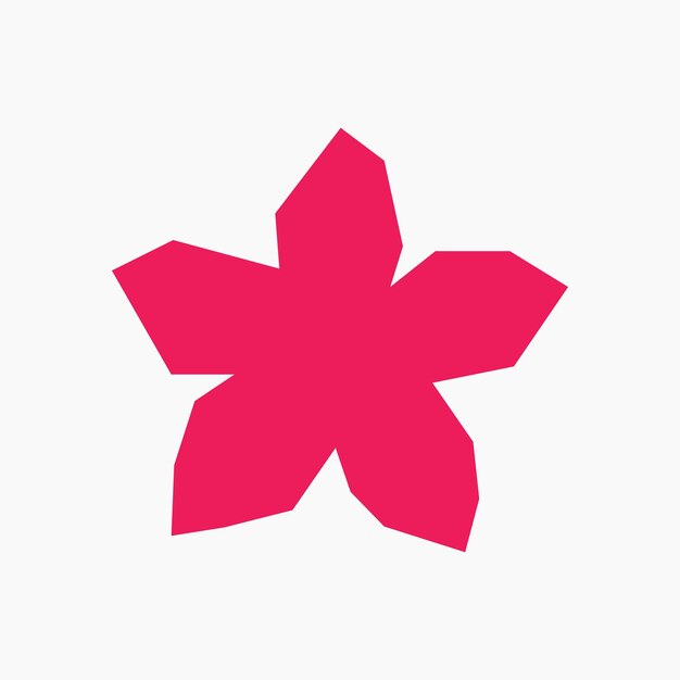 Red Cutout Flower