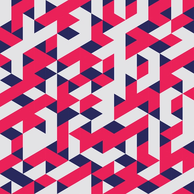 red geometric seamless pattern abstract background vector illustration