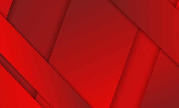 Red geometric vector background with lines and glow in vibrant colors
