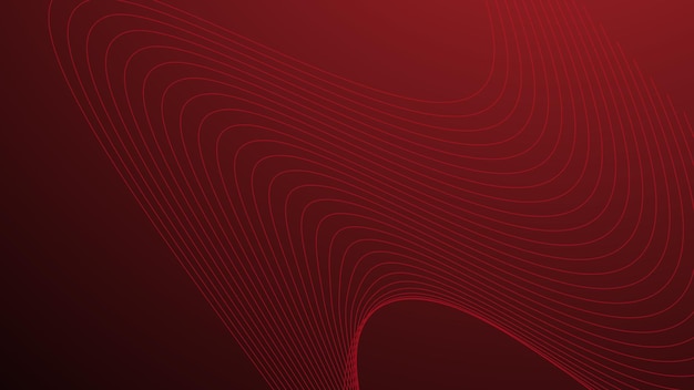 Red gradient abstract background with curve line
