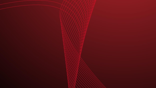 Red gradient abstract background with curve line
