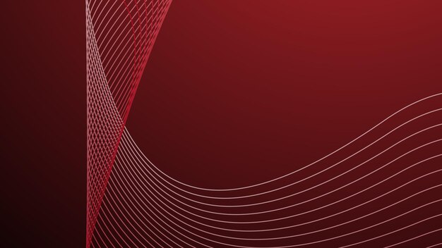 Red gradient abstract background with curve line