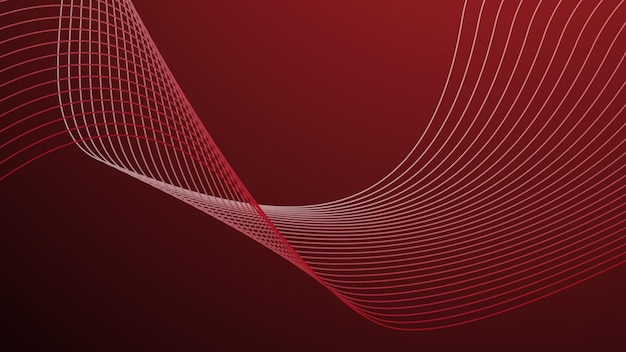 red gradient abstract background with curve line