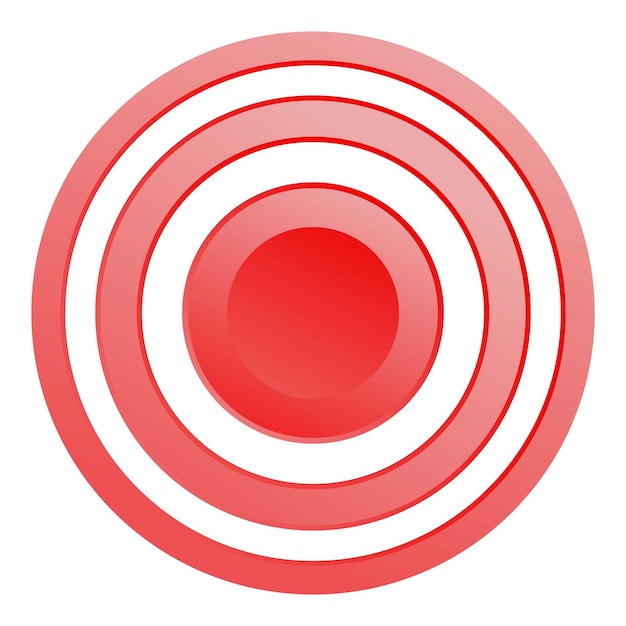 Red gradient concentric circles creating target effect