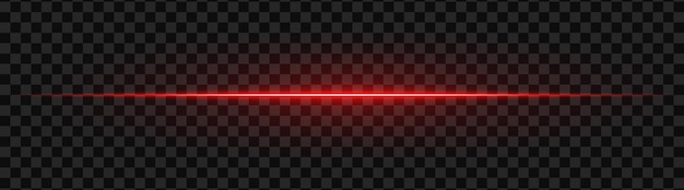 Red light beam with a sleek luminous glow on a dark background A horizontal streak perfect for futuristic designs scifi transitions or dynamic neon effects Vibrant energy light effect