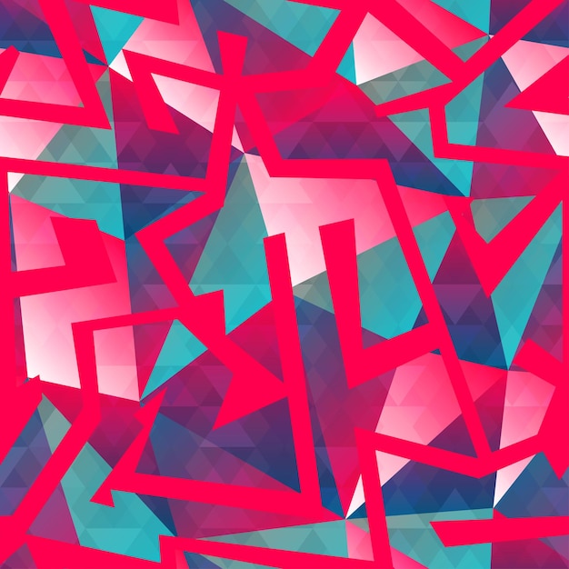 Red mosaic seamless pattern vector eps 10