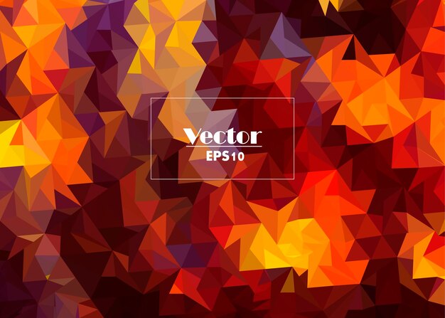 Red orange polygonal mosaic background Used for presentation information technology website poster business work