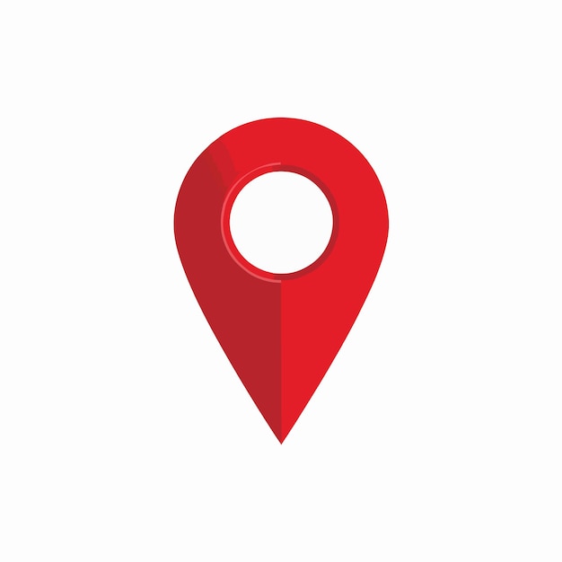 red pin with a hole in it