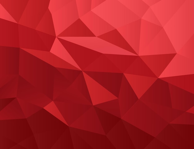 red polygonal mosaic background