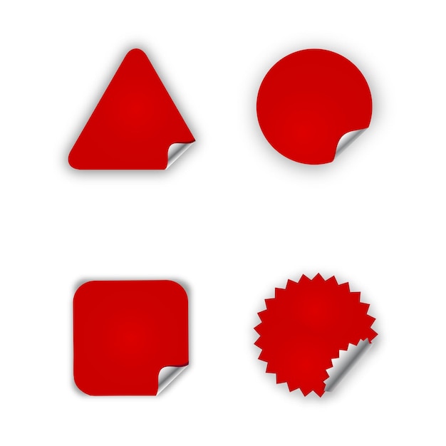 Red sticker set