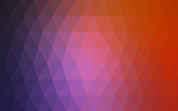  Red vector polygonal illustration