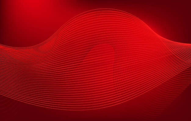 Red Wave Abstract A Stylish and Dynamic Design